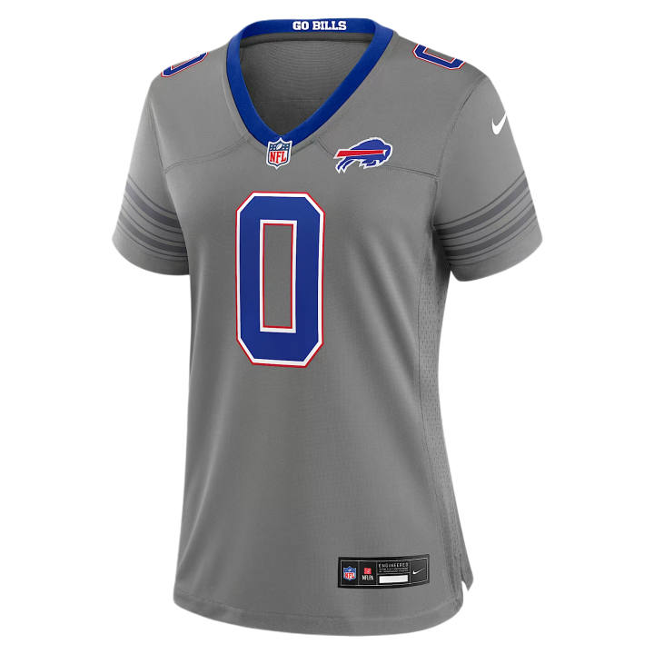 Nike Nike NFL Rugby Jerseys Women's Gray V Neck Moderate