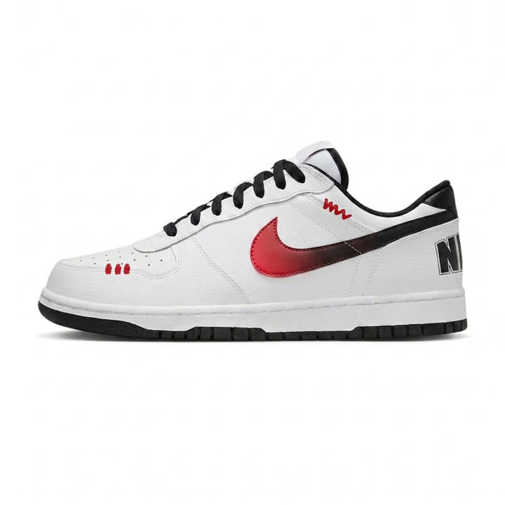 Nike Nike Big Skateboard Shoes Unisex Low Top Black, White, Red