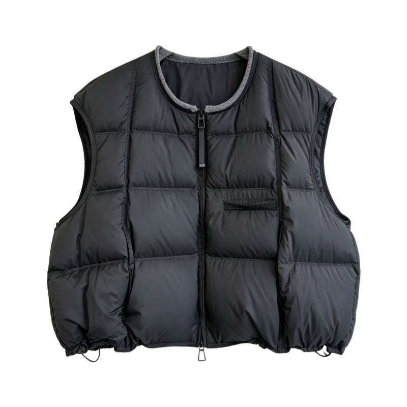 CPAURA Vests Women's Stand Collar Moderate Straight Fit