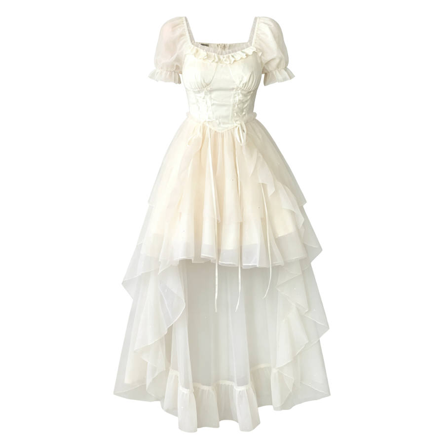 PAVLISOVA Short Sleeved Dress Women's Apricot