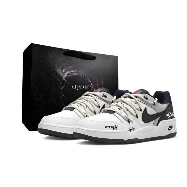 Nike Nike Full Force Skateboard Shoes Men's Low Top White