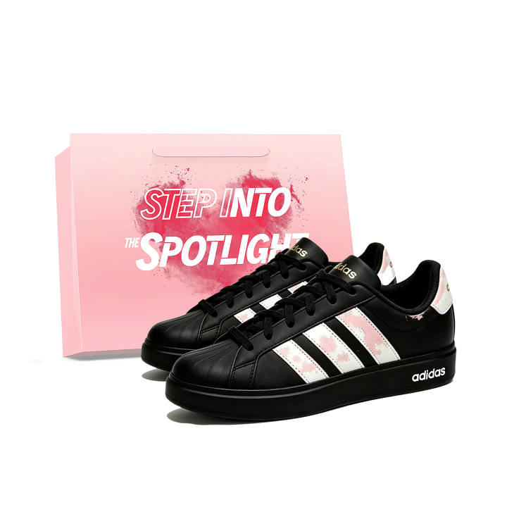 Adidas Adidas Street Talk Skateboard Shoes Unisex Low Top Black, White, Pink