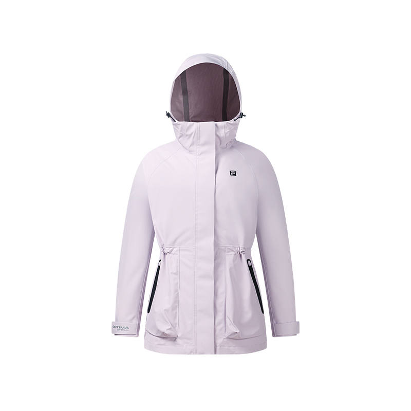 FILA Windbreaker Jackets Women's Jingle Bell Purple Hooded Non Detachable Moderate Other