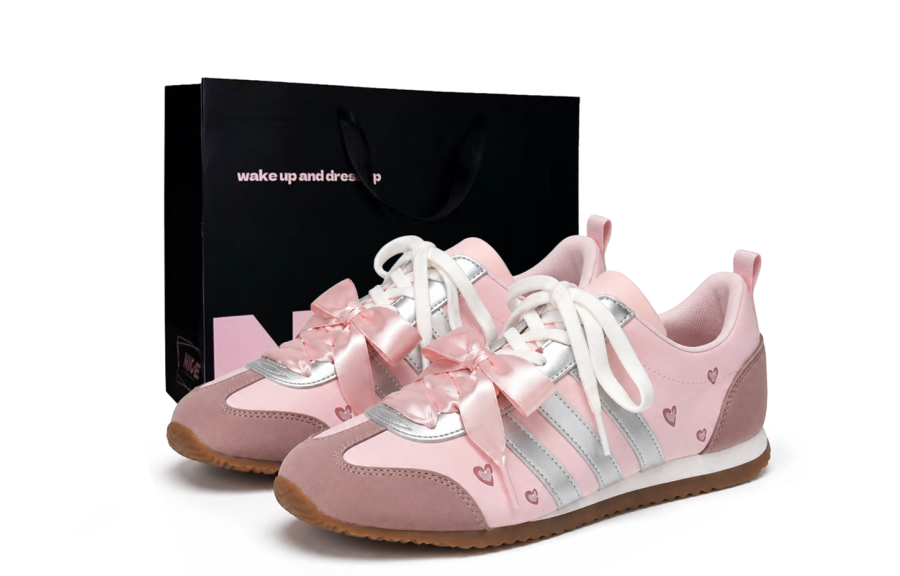 Adidas Adidas VS JOG 2.0 German Army Trainers Unisex Low Top Pink Silver