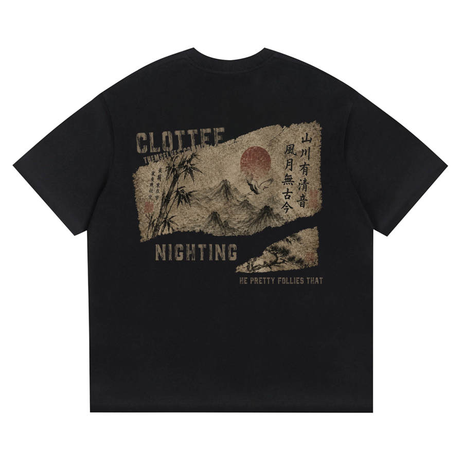 CLOT T Shirts Men's Crew Neck Moderate Straight Fit