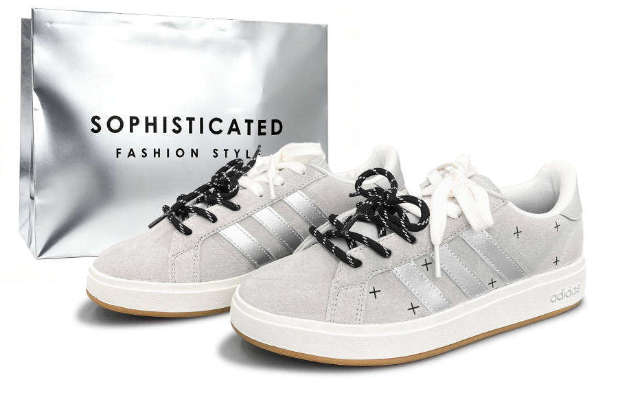 Adidas Adidas GRAND COURT 00s Skateboard Shoes Unisex Low Top Gray/Black