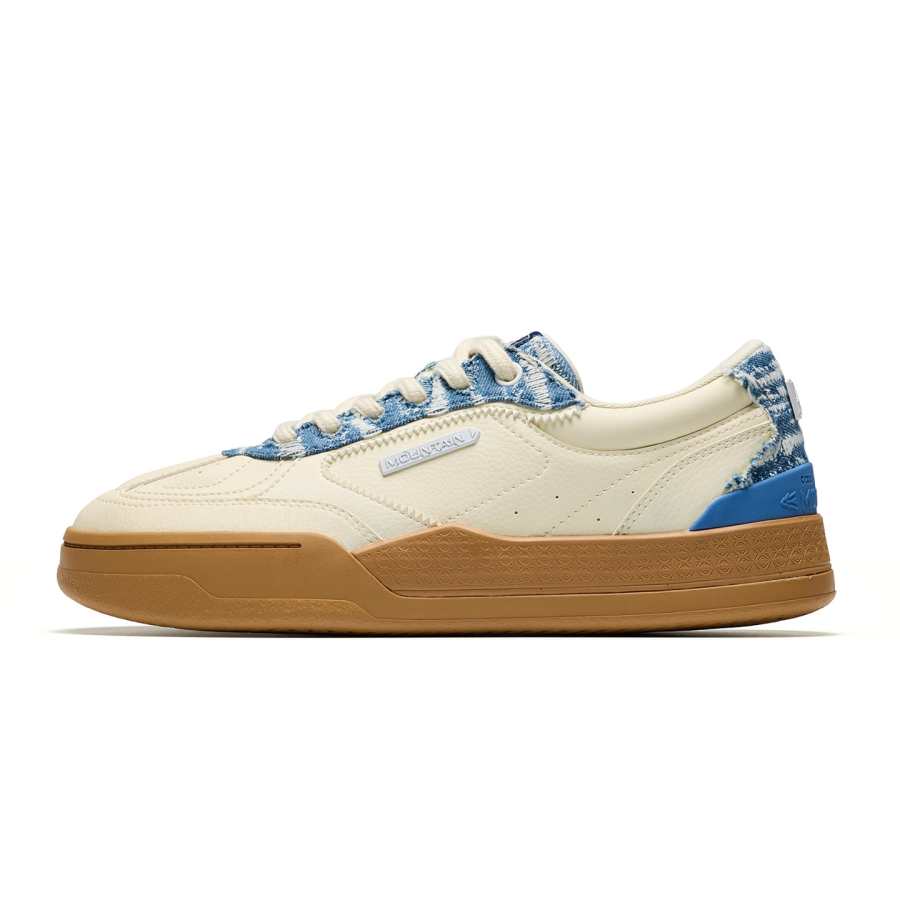 ANTA Skateboard Shoes Men's Low Top White Blue
