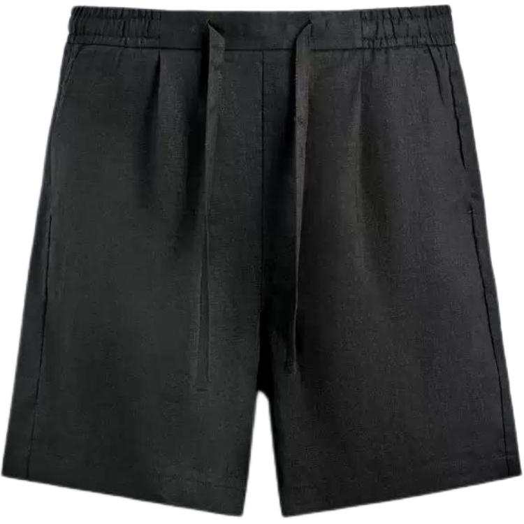 ZARA Casual Shorts Men's Black Moderate