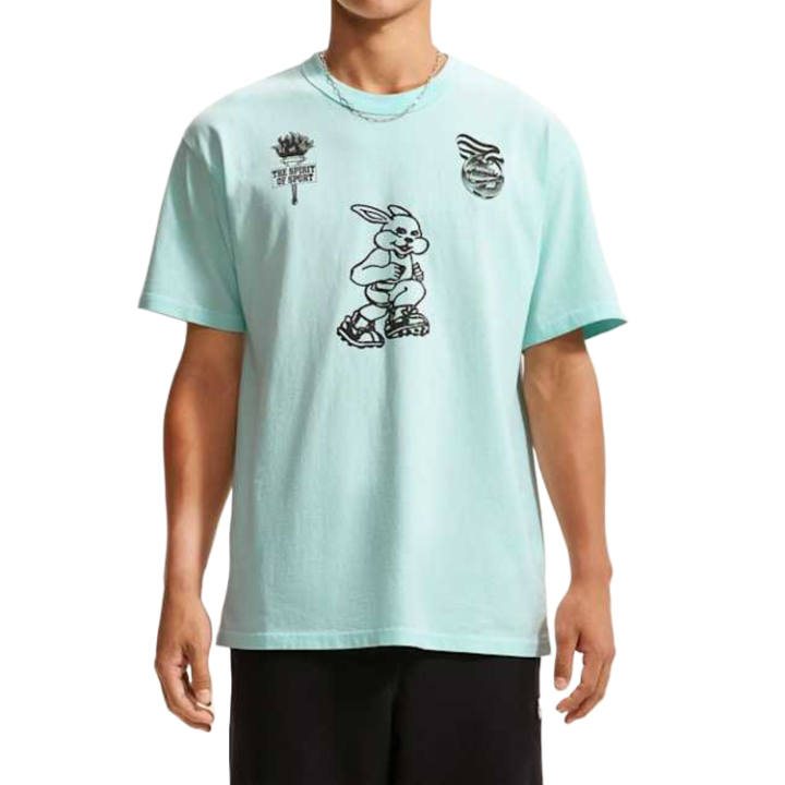 Nike Nike Sportswear T Shirts Men's Turquoise Crew Neck
