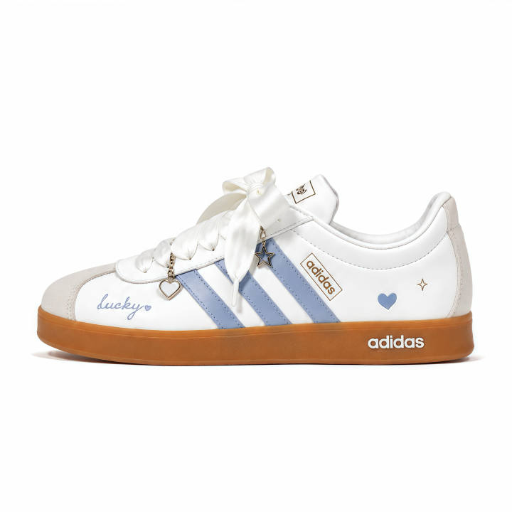 Adidas Adidas Vl Court Classic German Army Trainers Unisex Low Top White/Blue