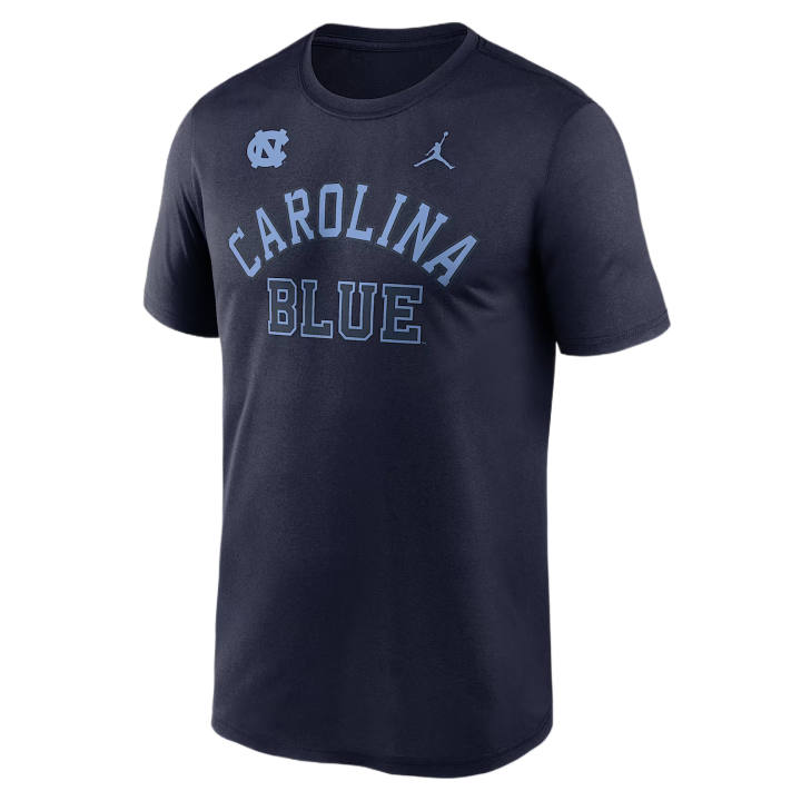 Nike Nike Dri Fit College T Shirts Men's Marine Crew Neck