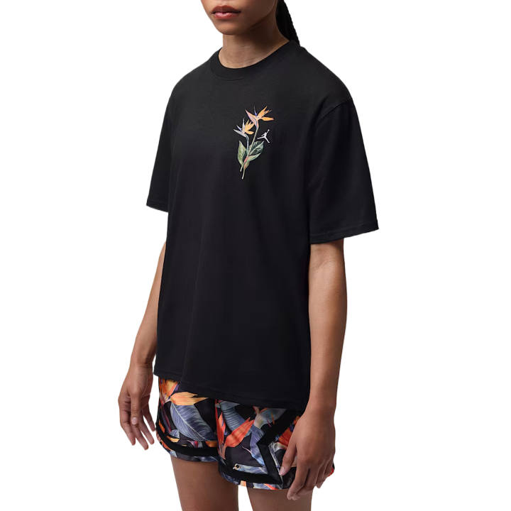 Jordan Jordan Graphic Girlfriend T Shirts Women's Black Crew Neck