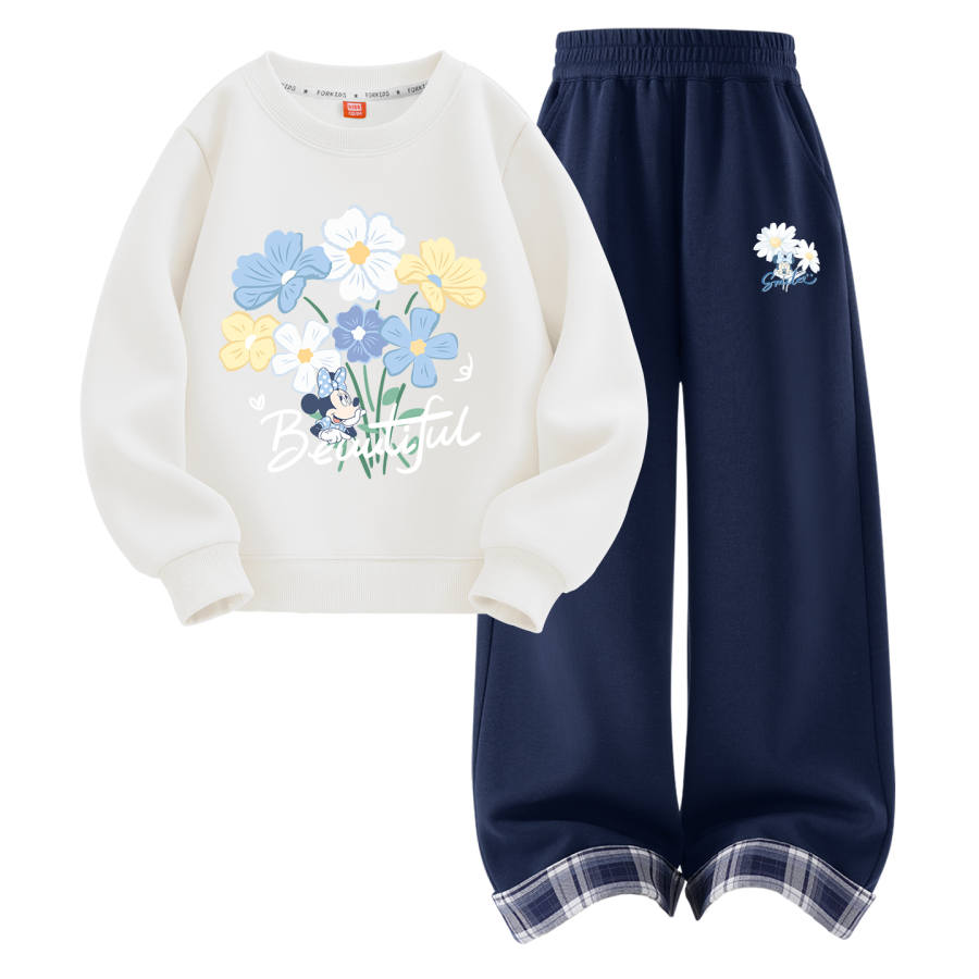 Disney Kids Casual Sportswear Crew Neck Moderate Stretch Breathable
