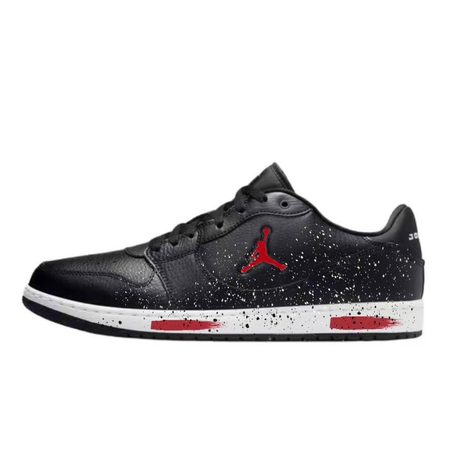 Jordan Jordan COURT CONNECT Skateboard Shoes Men's Low Top Black/White/Red