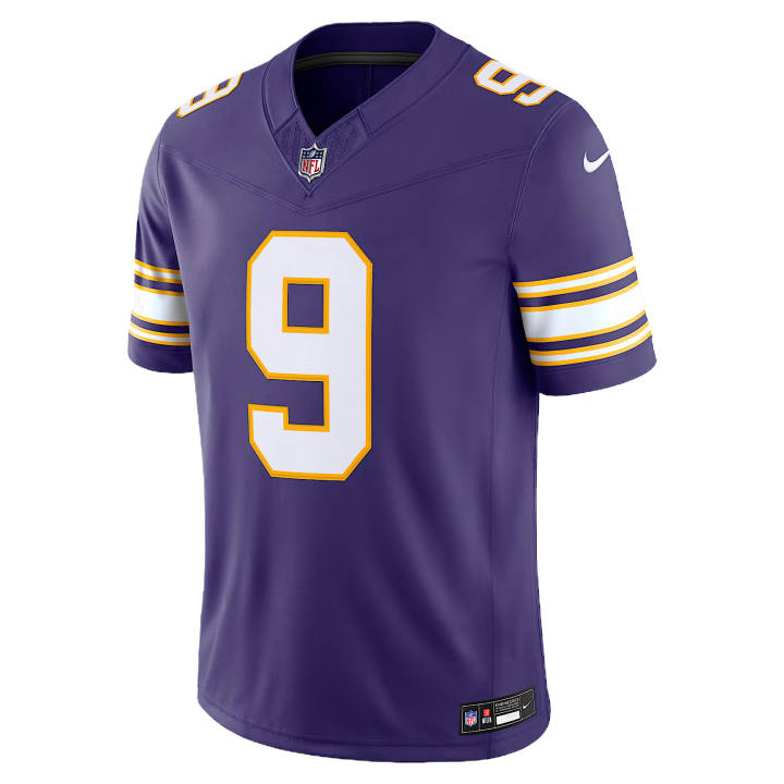 Nike Nike NFL Rugby Jerseys Men's Purple V Neck Moderate