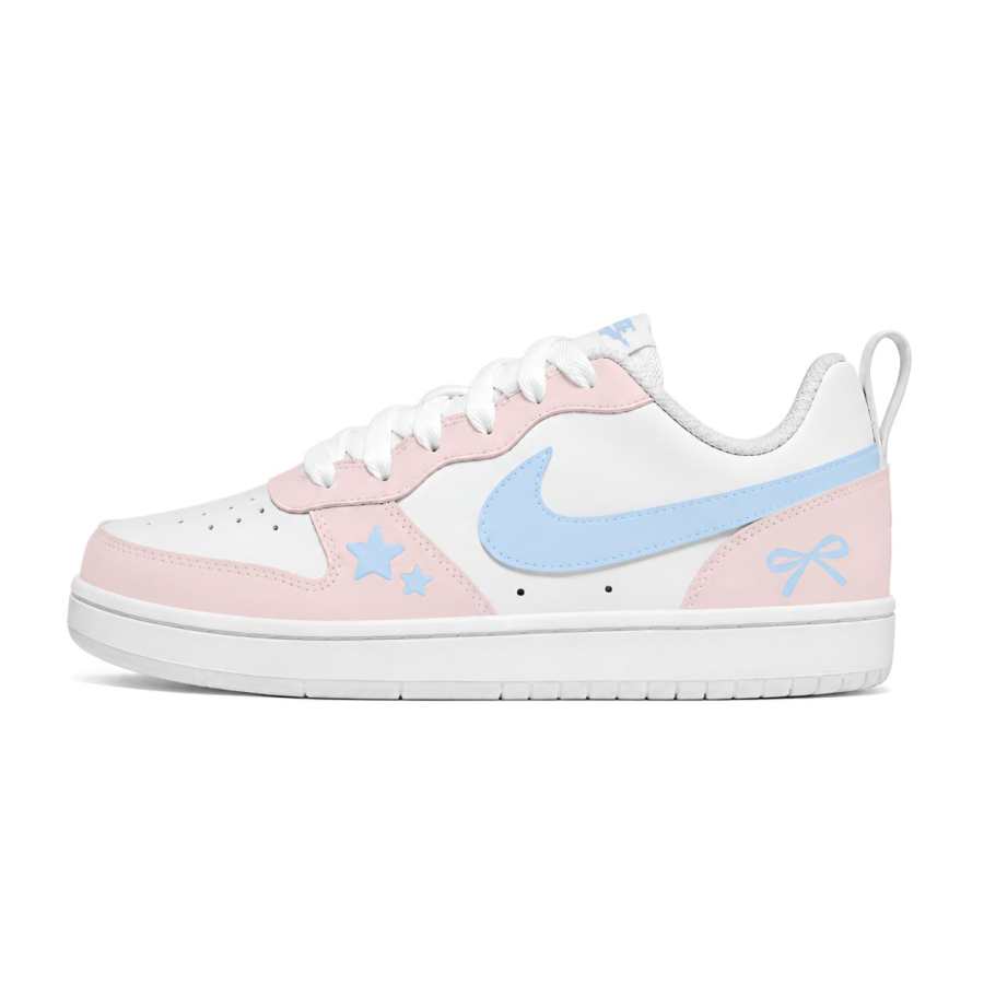 Nike Nike Court Borough Skateboard Shoes Unisex Low Top White, Blue, Pink, Multicolor