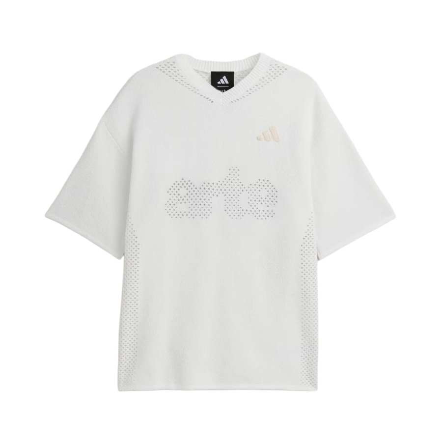 Adidas Adidas X ARTE T Shirts Men's Ecru V Neck Straight Fit