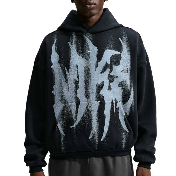 Nike Nike Sweatshirts Men's Black/White/Light Ivory Hooded Non Detachable Moderate