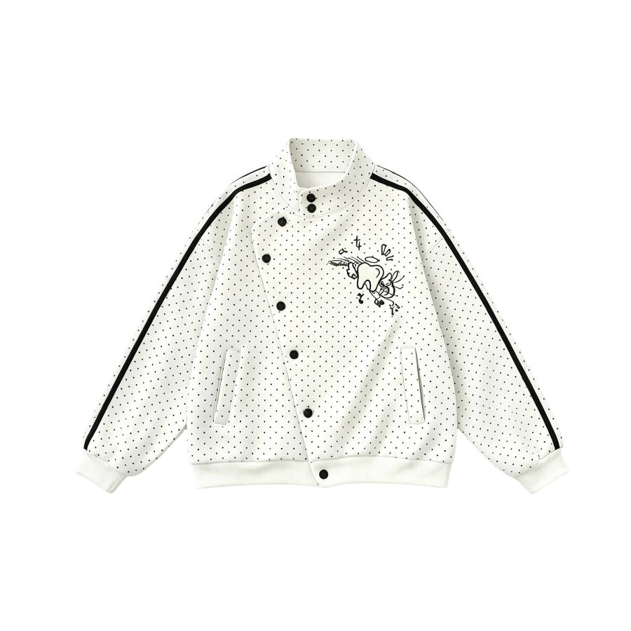 TUSHIFEI Sweatshirts Women's Stand Collar Moderate Straight Fit