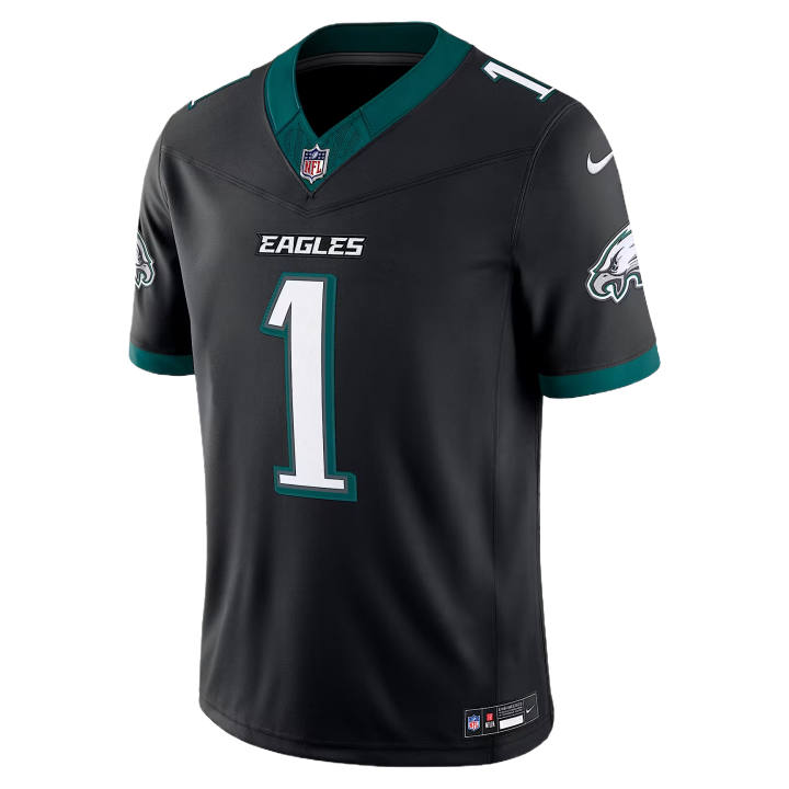 Nike Nike NFL Rugby Jerseys Men's Black V Neck Moderate