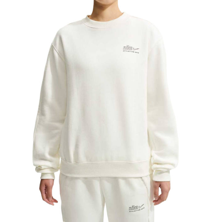 Nike Nike Sweatshirts Women's Sail White/Black Crew Neck Moderate
