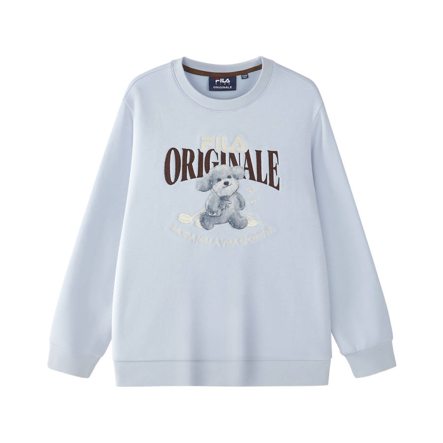 FILA KIDS Sweatshirts Crew Neck Thickened Stretch