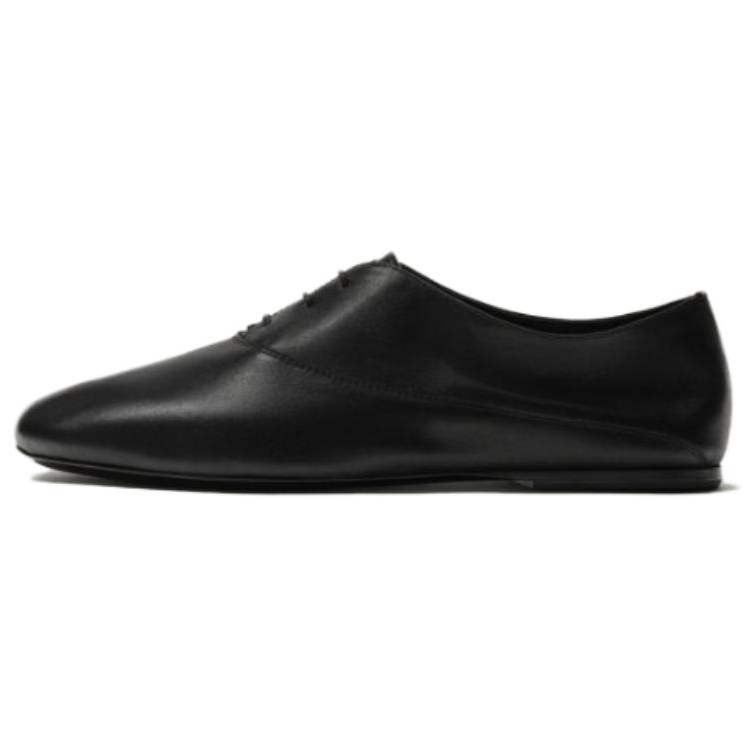ZARA Casual Leather Shoes Men's Low Top Black