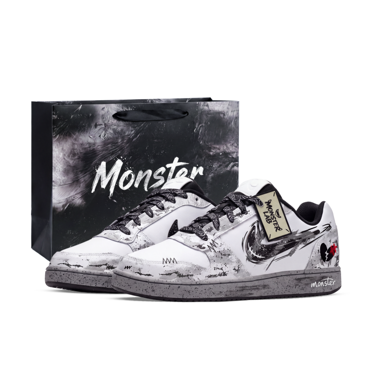 Nike Nike EBERNON Skateboard Shoes Unisex Low Top White/Black/Gray