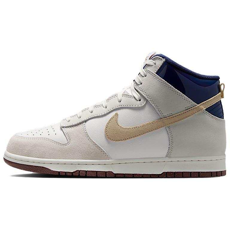 Nike Nike x Beyond Store Dunk SB High top Skateboard Shoes Unisex White Blue Red