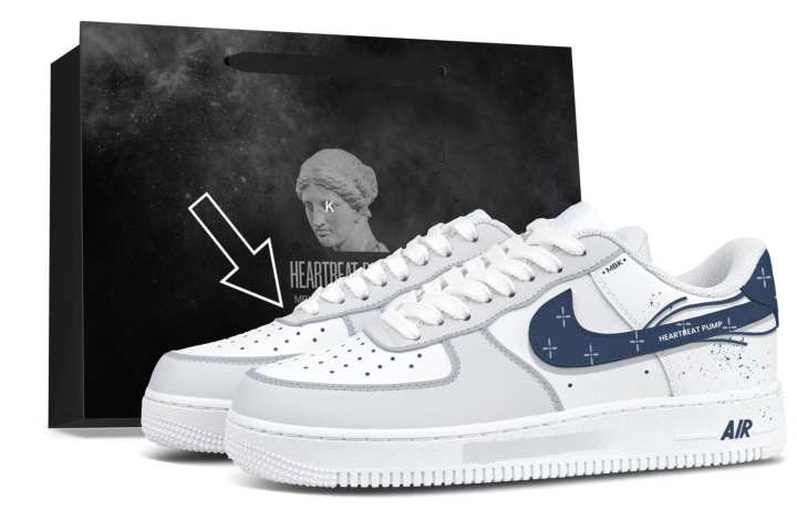 Nike Nike Air Force 1 Skateboard Shoes Unisex Low Top Navy Blue