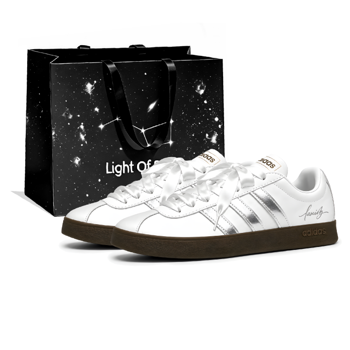Adidas Adidas Vl Court Classic German Army Trainers Unisex Low Top White/Silver