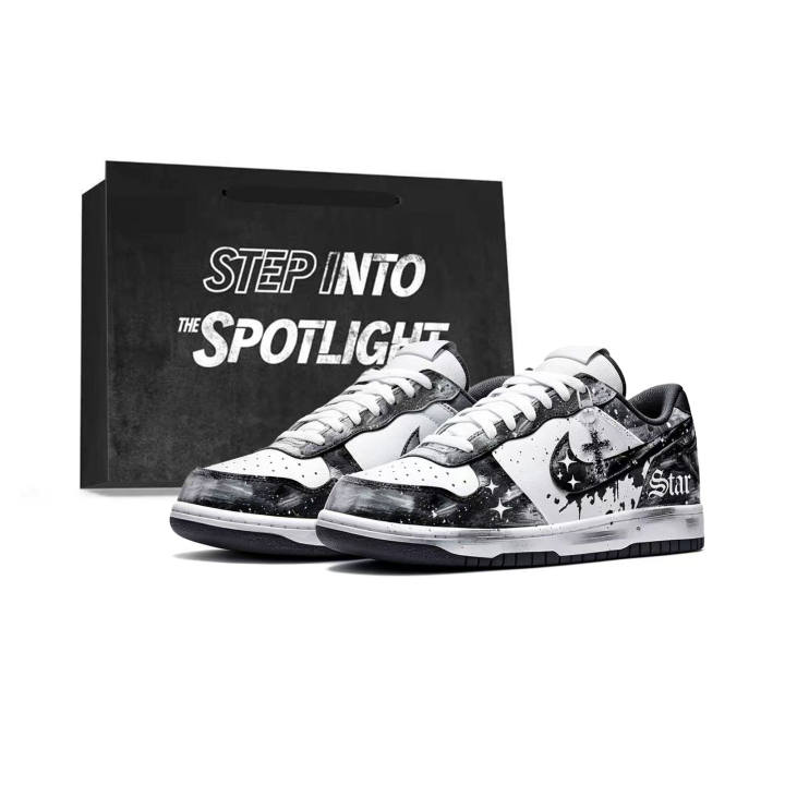 Nike Nike Big Skateboard Shoes Unisex Low Top White/Black/Silver