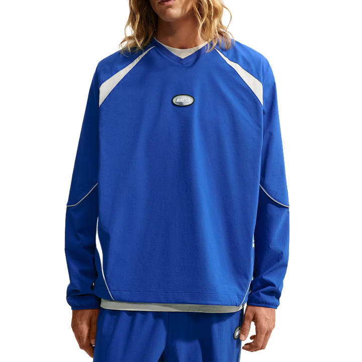 Nike Nike SB T Shirts Men's Old Royal/Light Orewood Brown V Neck Moderate