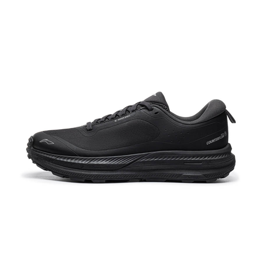 Li-Ning Li Ning Outdoor CF Tracing, Inter Industry Mountaineering & Hiking Shoes Men's Low Top Pure Black