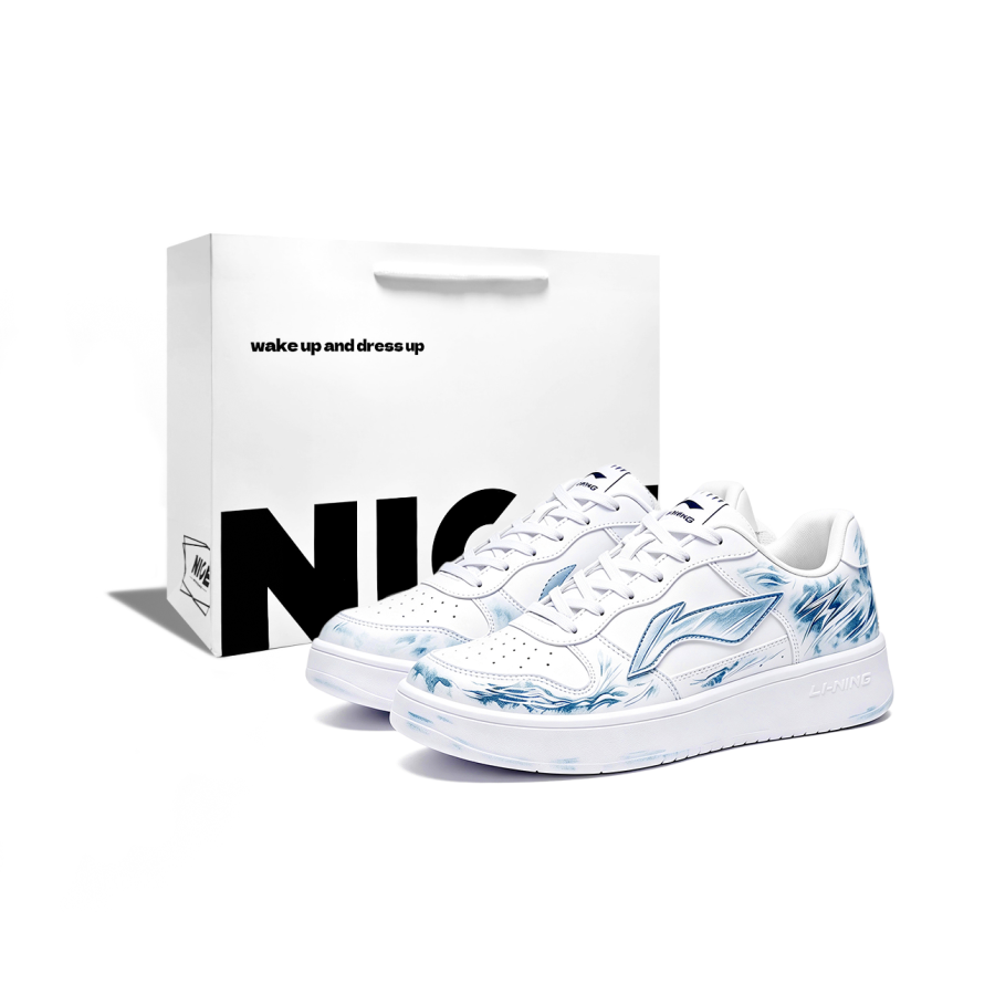 Li-Ning Li Ning Floating Boat Skateboard Shoes Men's Low Top White