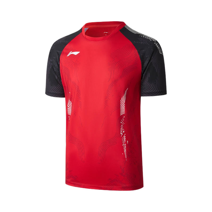 Li-Ning Li Ning Quick Dry Clothing Men's Vermilion Crew Neck