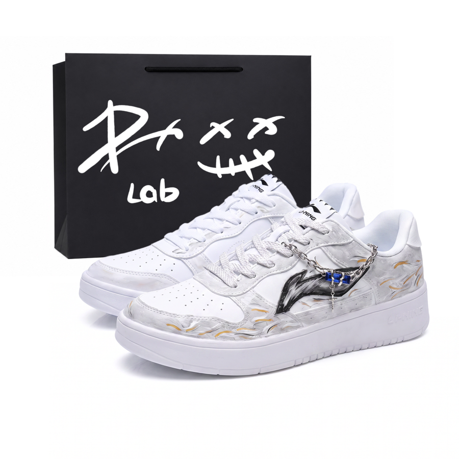 Li-Ning Li Ning Floating Boat Skateboard Shoes Men's Low Top Gray