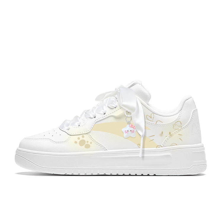 ANTA Easy Skateboard Shoes Women's Low Top White