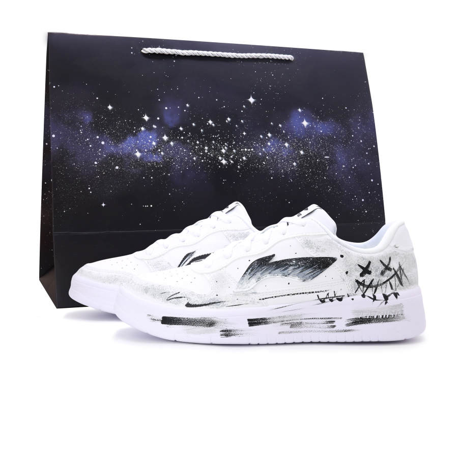 Li-Ning Li Ning Floating Boat Skateboard Shoes Unisex Low Top White/Black