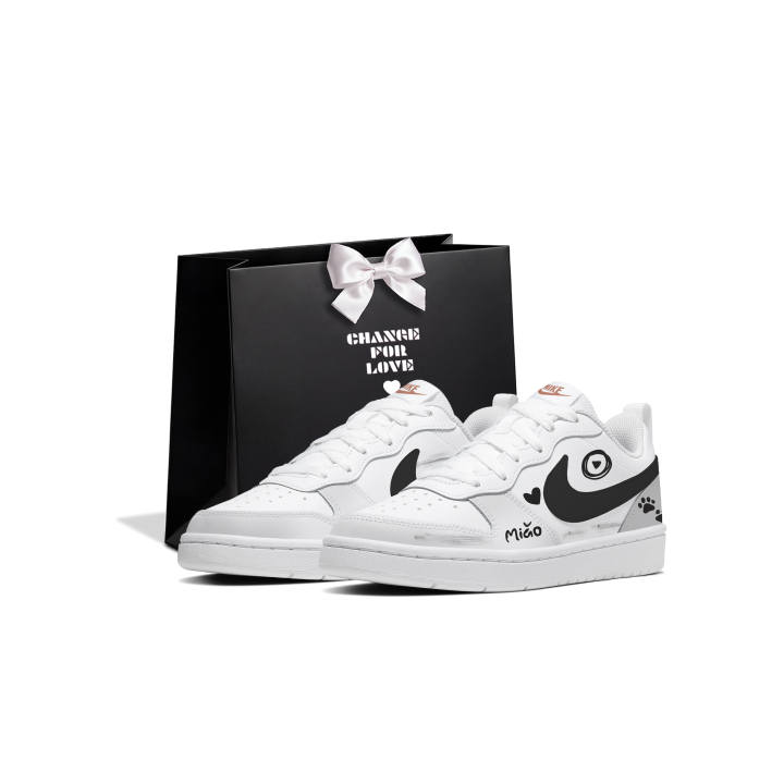 Nike Nike Court Borough Skateboard Shoes Women's Low Top Gray Black