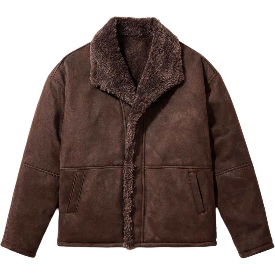 JIYAN Seasonal Words Leather Jacket Men's