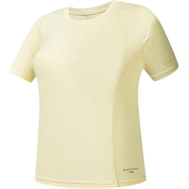 FILA T Shirts Women's Crew Neck Moderate Straight Fit