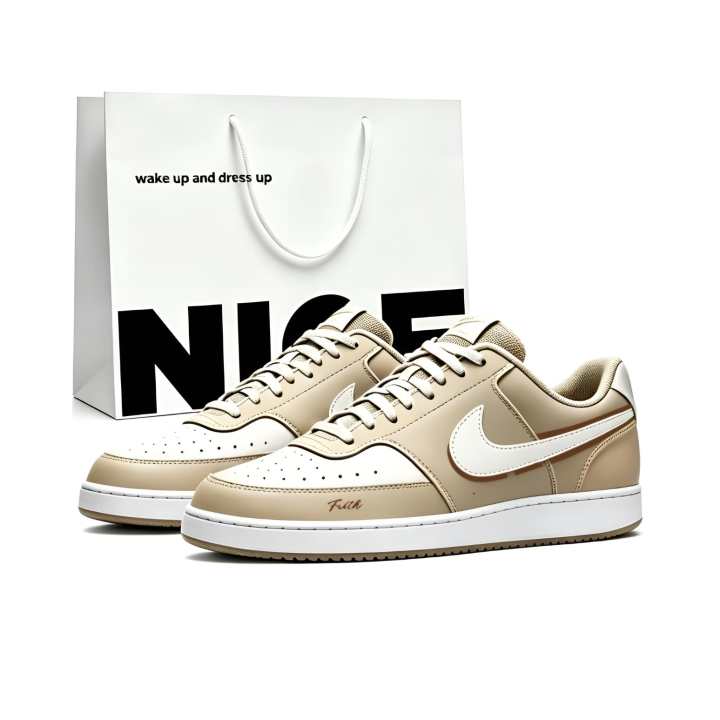 Nike Nike Skateboard Shoes Unisex Low Top Khaki White