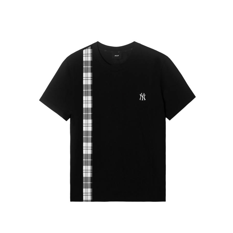 MLB T Shirts Unisex New York Yankees/Black Crew Neck Moderate Straight Fit