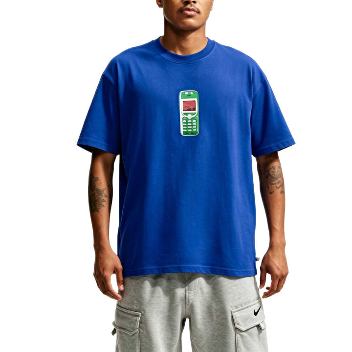 Nike Nike SB T Shirts Unisex Vintage Royal Blue Crew Neck Moderate