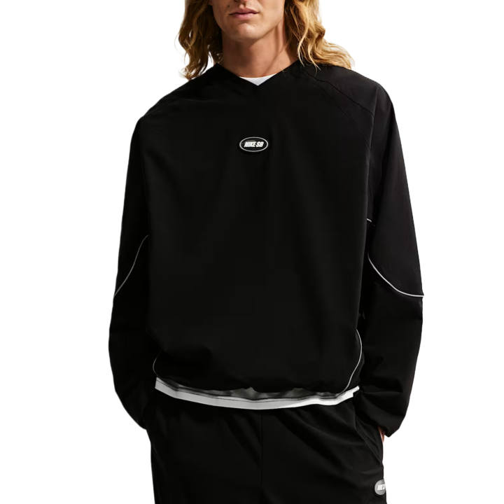 Nike Nike SB T Shirts Men's Black V Neck Moderate