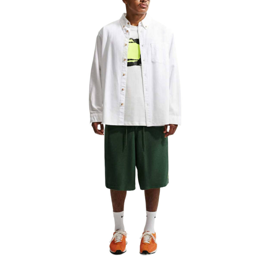 Nike Nike Club Casual Shorts Men's Pine Wood/Neon Yellow/Black/Pine Wood Color Moderate