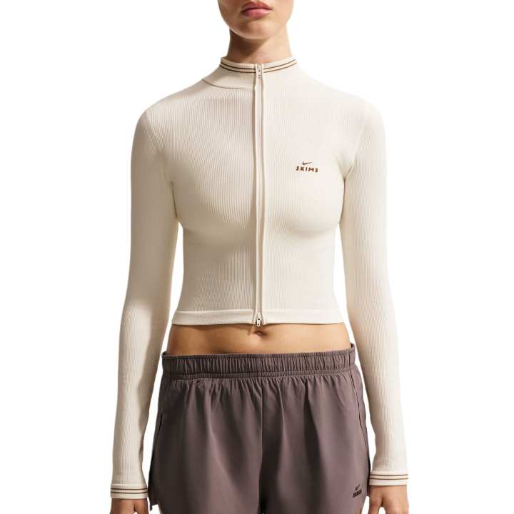 Nike Nike X Skims Jackets Women's NSKM Actv Ivory/NSKM Resin/NSKM Actv Ivory Stand Collar Moderate