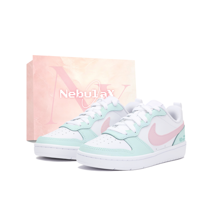 Nike Nike Court Borough Skateboard Shoes Women's Low Top Pink/Green