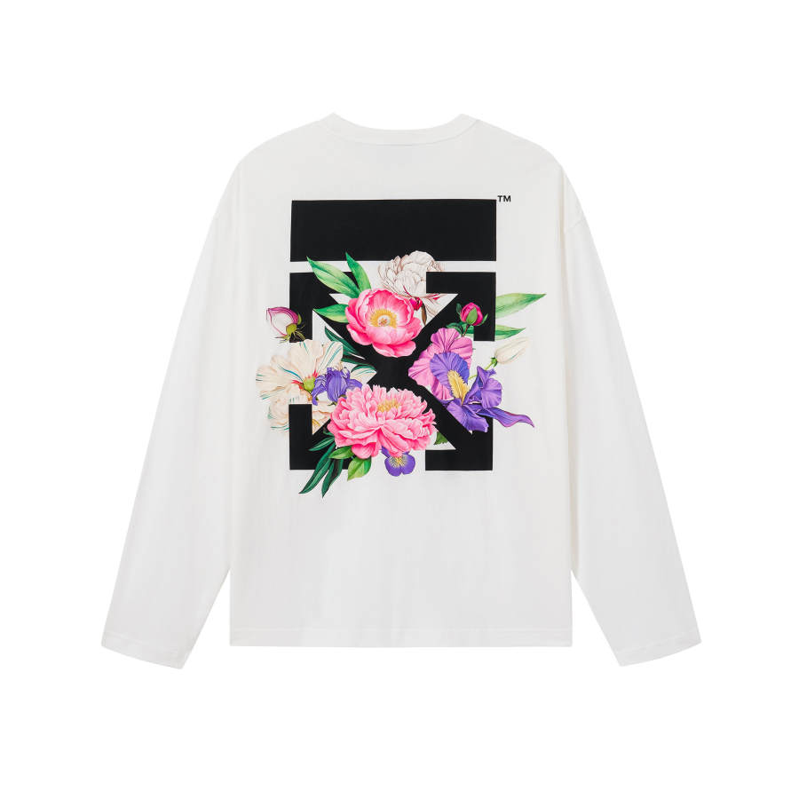 OFF-WHITE OFF WHITE T Shirts Women's White Crew Neck Moderate Straight Fit
